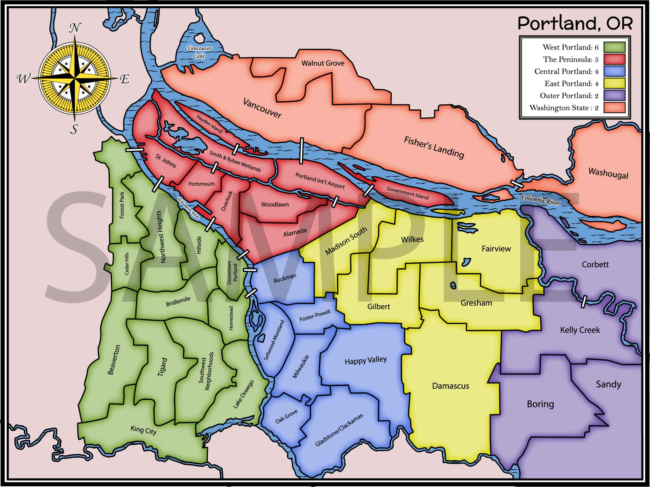 the map